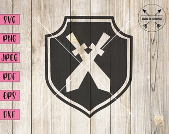 Shield svg, shield clipart, shield vector, medieval shield svg, monogram shield svg, shield logo, warrior svg, shield cut file, knight svg