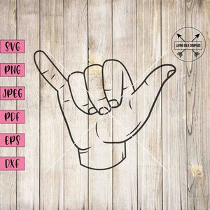 Hang loose svg, hang loose clipart, surfing svg, surfing png, beach svg, beach clipart, surf sign, summer svg, summer clipart, eps, dxf, png