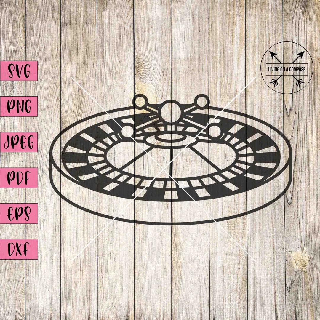Roulette Wheel Svg, Roulette Wheel Art, Casino Svg, Casino Party