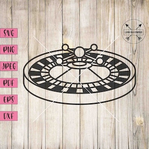 Roulette wheel svg, roulette wheel art, casino svg, casino party decorations, casino home decor, roulette svg, las vegas svg, gambling svg