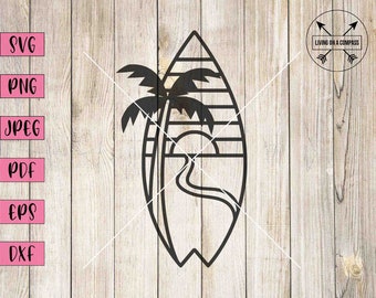 Surfboard svg, surfboard clipart, surfboard wall art, surfboard print, surf svg, surf clip art, surfing wall art, surfing print, beach svg