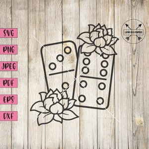 Dominó svg, dominó, arte dominó, juego svg, clip art de juego, decoración de juegos, juegos retro, cricut svg, silueta svg, png, descarga digital, dxf
