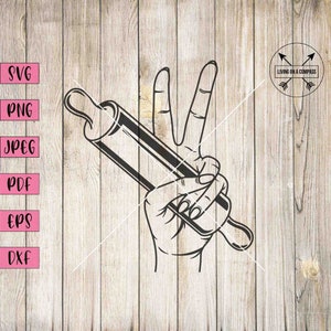 Rolling pin svg, rolling pin clipart, logo design bakery, bakery logo, bakery sign, bakery signs, bakery clipart, baker svg, baker clipart