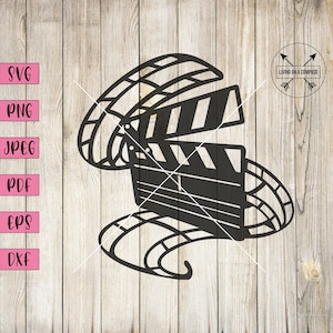 Film svg, hollywood party decorations, home theater decor, cinema decor, cinema stickers, cinema sign, cinema wall art, digital download