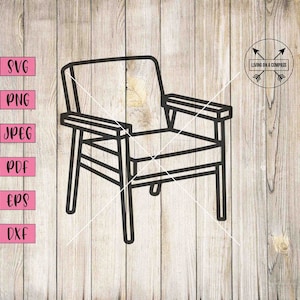 Cadeira svg, cadeira png, clipart de cadeira, arquivo de corte de cadeira, vetor de cadeira, móveis svg, decoração de casa svg, móveis para casa, arquivo de corte de móveis, cricut