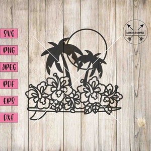 Surfboard svg, floral surfboard, surfboard clipart, surfboard wall art, surfboard print, surf svg, surf clipart, surfer vector, beach decal