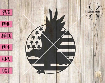 American eagle svg, fourth of july, july the 4th, independence day decorations, american flag, eagle silhouette, eagle png, eagle clip art