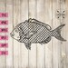 Fish Svg, Fish Decals, Fish Stickers, Metal Fish Wall Art, Fish Tank ...