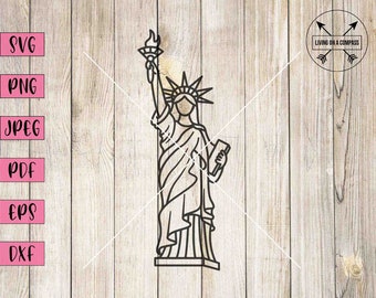 Statue of liberty svg, new york svg, new york city clipart, new york city vector, statue of liberty clipart, city svg, statue svg, NYC svg