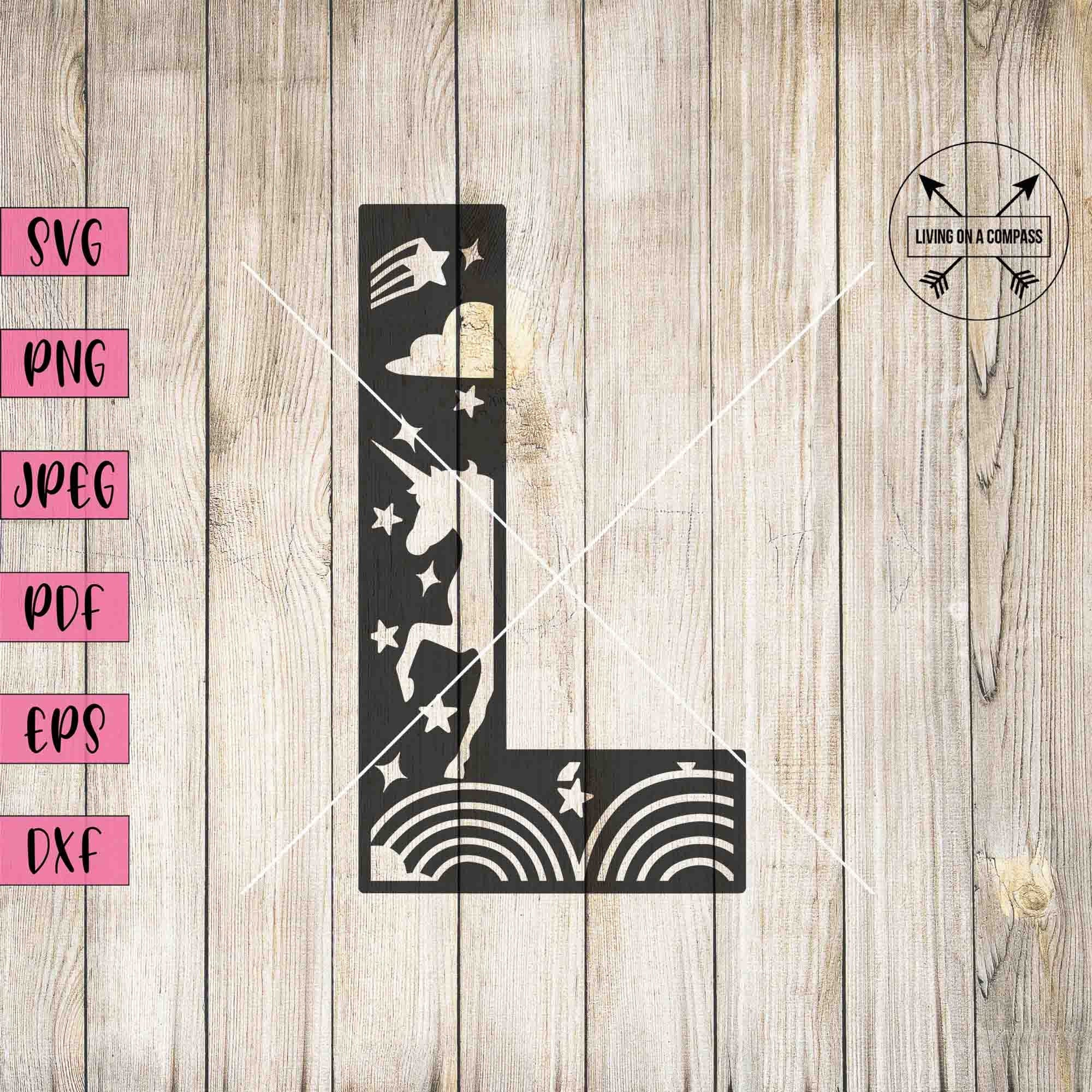 Letras de unicornio svg, letra l, alfabeto svg, alfabeto png, alfabeto ...