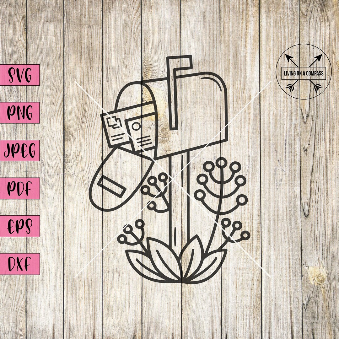 Mailbox Decal Svg, Mailbox Decals, Mailbox Svg, Mailbox Decal, Mailbox ...