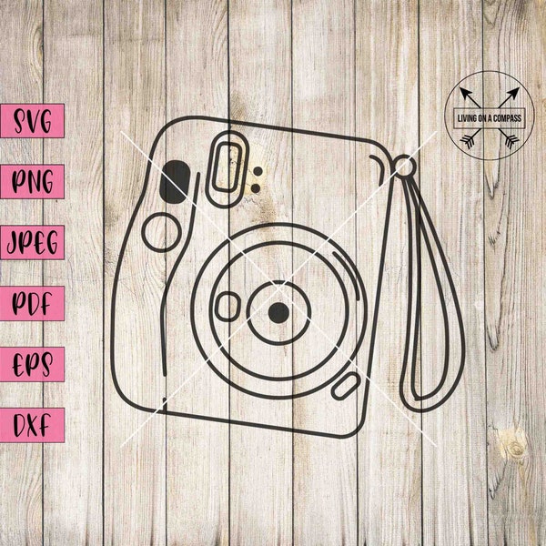 Polaroid svg, polaroid camera, camera svg, photography svg, photography logo, camera clipart, polaroid, retro decor, photographer svg, png