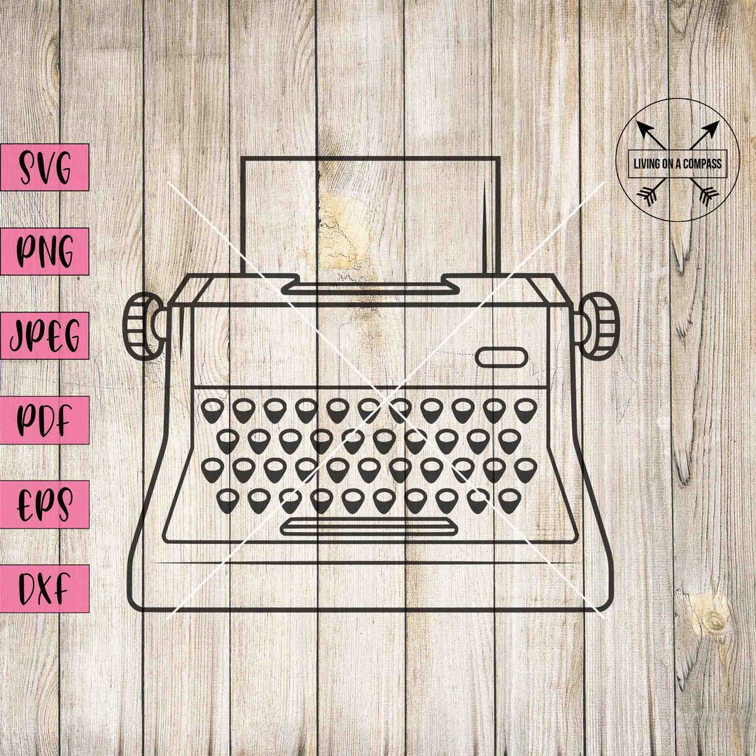 Typewriter Svg, Typewriter Clipart, Typewriter Png, Writer Svg, Author ...