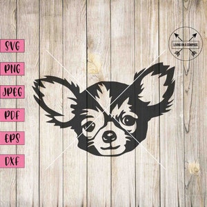 Chi chi svg, chihuahua svg, chihuahua clip art, chihuahua decal, dog svg, dog png, dog clipart, cute dog clipart, puppy svg, cute puppy svg