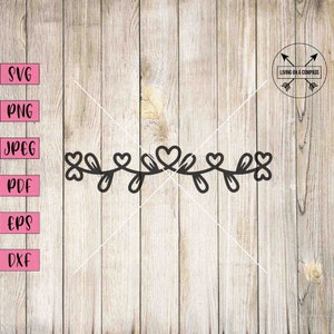Heart border svg, floral border clipart, floral heart clipart, floral clipart, flower clipart, flowers svg, valentines clipart, heart border