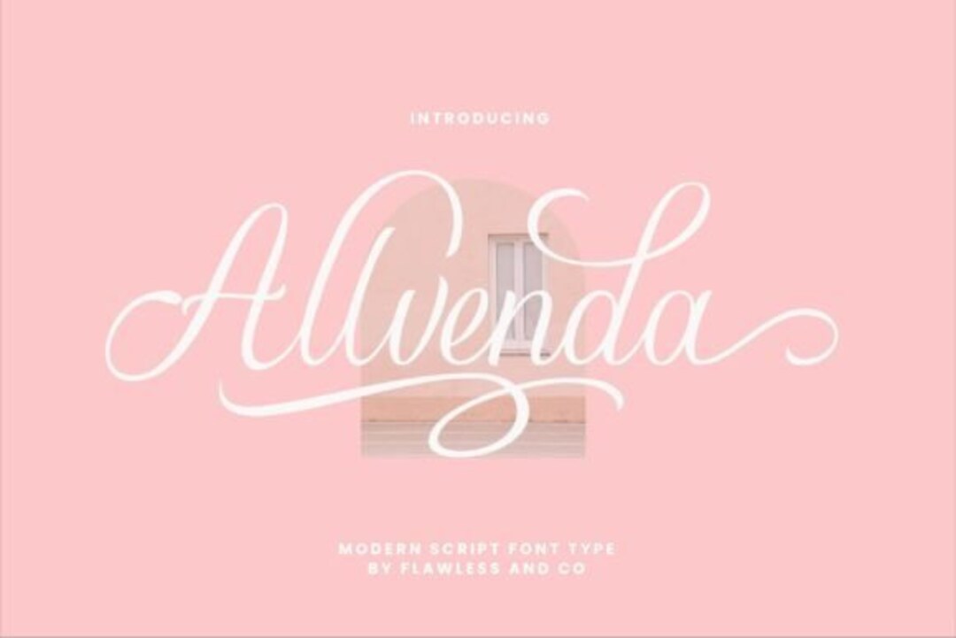 Alvenda Font, Modern Font, Calligraphy Font, Handwritten Font, Wedding ...