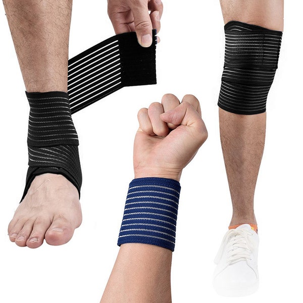 2-Pack: Compression Infrared Therapy Wrap for Wrist, Arm, Leg, Ankle, Elbow, Enhances Blood Flow, Reduces Swelling for Doctors Nurses