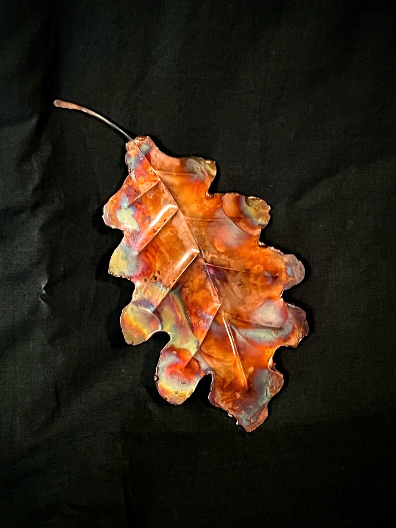 Copper Oak Leaf Etsy