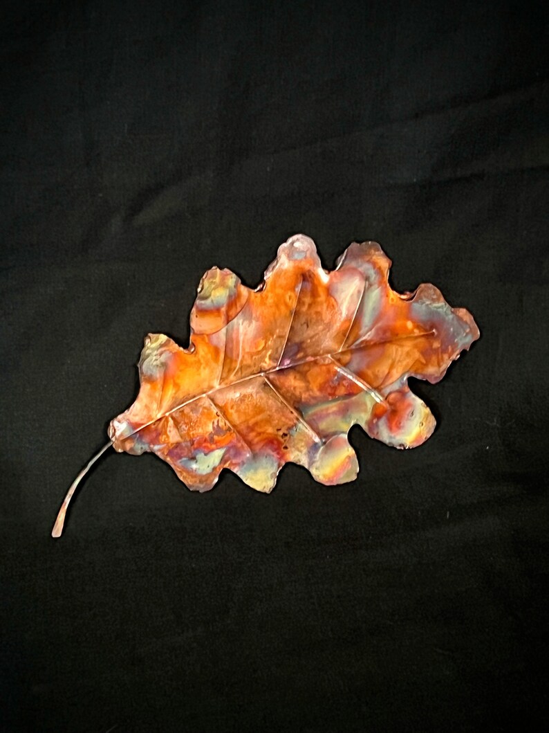 Copper Oak Leaf Etsy