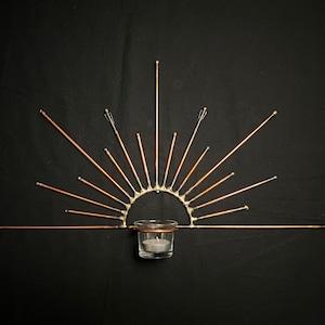 Rising Sun - candle holder wall art