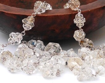 1920s Art Deco Crystal Beaded Necklace Antique Glass Jewellery