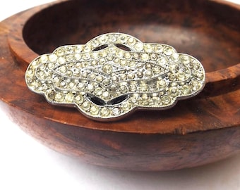 Strassbrosche im Art-déco-Stil der 1920er Jahre – antiker Schmuck