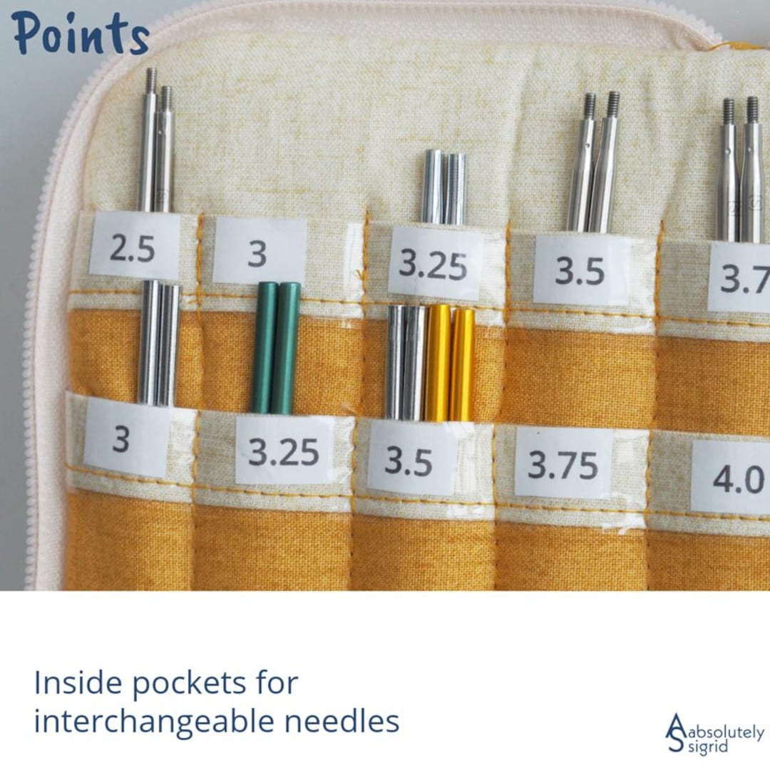 Modern Knitting Needle Organizer Sewing Pattern | PDF Pouch Pattern for ...