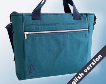 Zipper Tote Bag Sewing Pattern PDF | Laptop Bag, Work Tote, Mum Bag, Travel Bag | Instant Download
