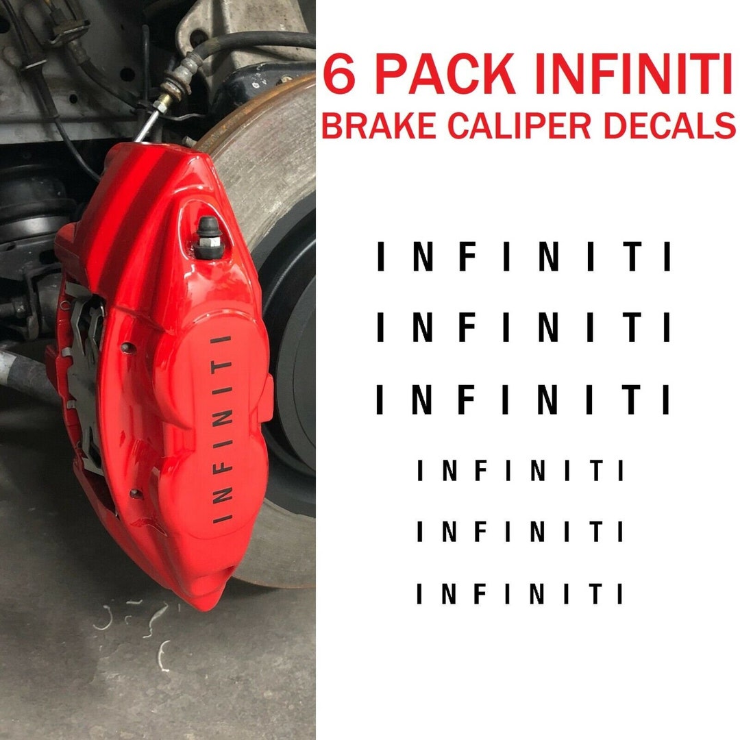Infiniti Brake Caliper Decal High Temp Sticker Vinyl fit Akebono