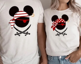 Disney Pirates of Caribbean Shirt, Custom Disney Pirates Family Shirts, Pirate Tee, Pirate's Life, Disney Cruise Shirt, Mickey and Friends