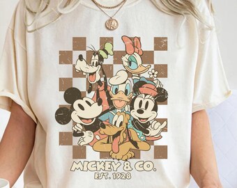 Comfort Colors® Vintage Disneyland California Shirt, Disneyland Est 1955 Shirt, Disney Vacation Shirt, Mickey And Friends Shirt, WD Shirt