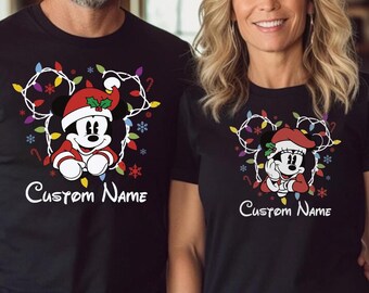 Disneyland Christmas Shirt, Disneyland Sweatshirt,Christmas Family Sweatshirt,Mickey and Minnie Friends Christmas Sweatshirt,Christmas Light