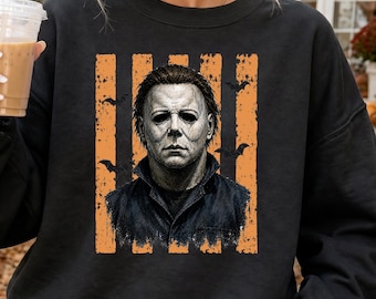 Retro Michael Myers Halloween Sweatshirt, Horror Movie Shirt, Myers Thriller Friday the 13th Horror Shirt, Retro Halloween Party Sweatshirt