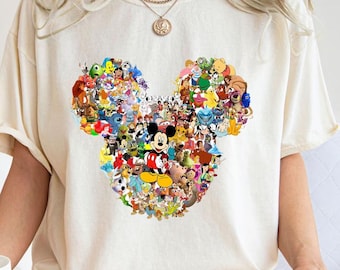 Comfort Colors® Mickey and Friends T-Shirt, Disney World Shirt, Mickey Moue Shirt, Disney Trip Shirt, Retro Disney Shirt, Disney Group