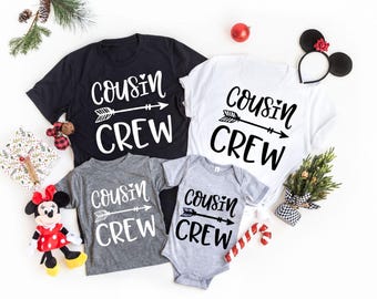 Matching Cousin Crew Shirts, Family Reunion Tees (Toddler to Adult Sizes)