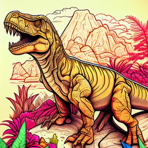 Roaring Fun: 30 Dinosaur Coloring Pages for an Exciting Prehistoric Adventure! #dinosaur