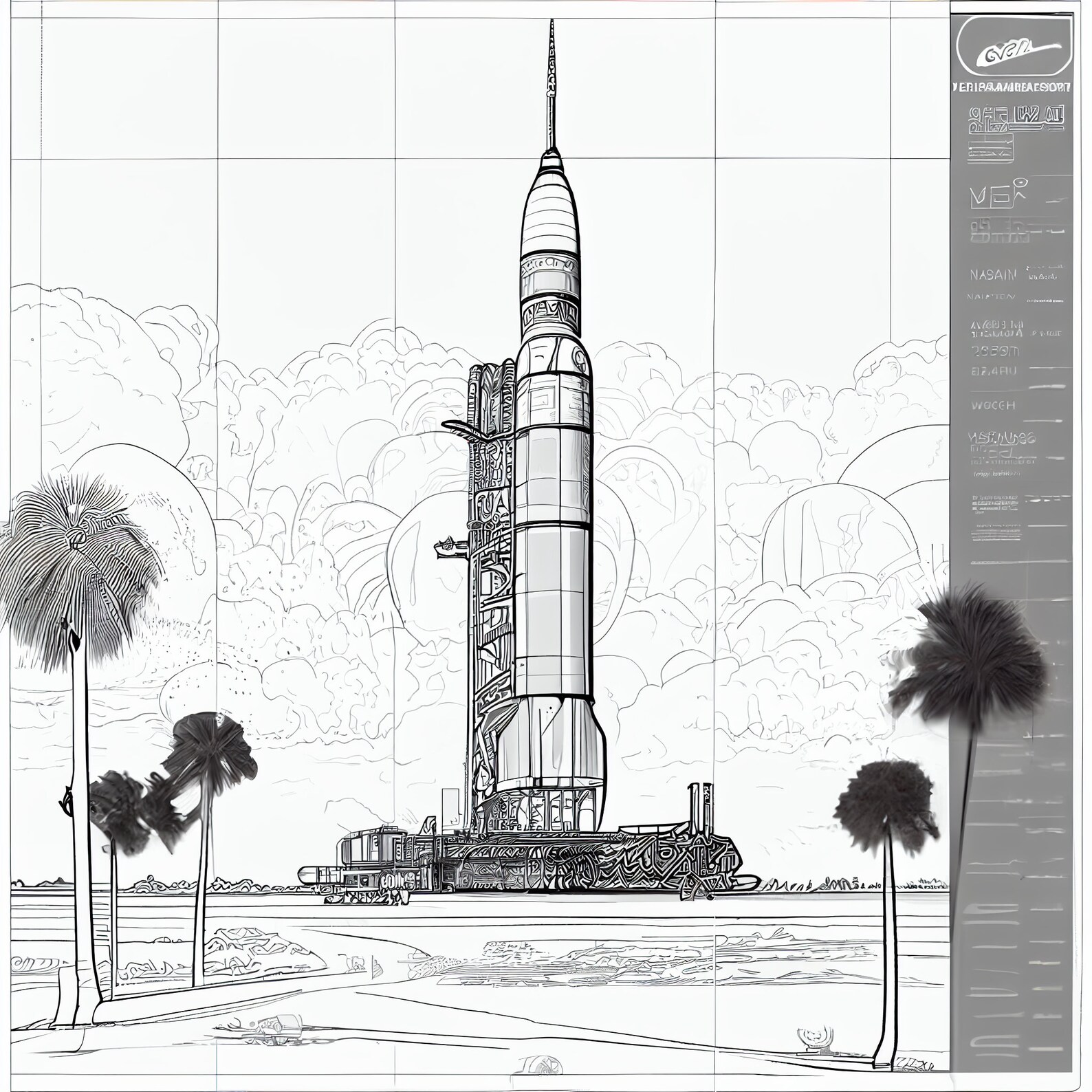 Ready for Launch 20 NASA Rocket Coloring Pages for Kids and Adults