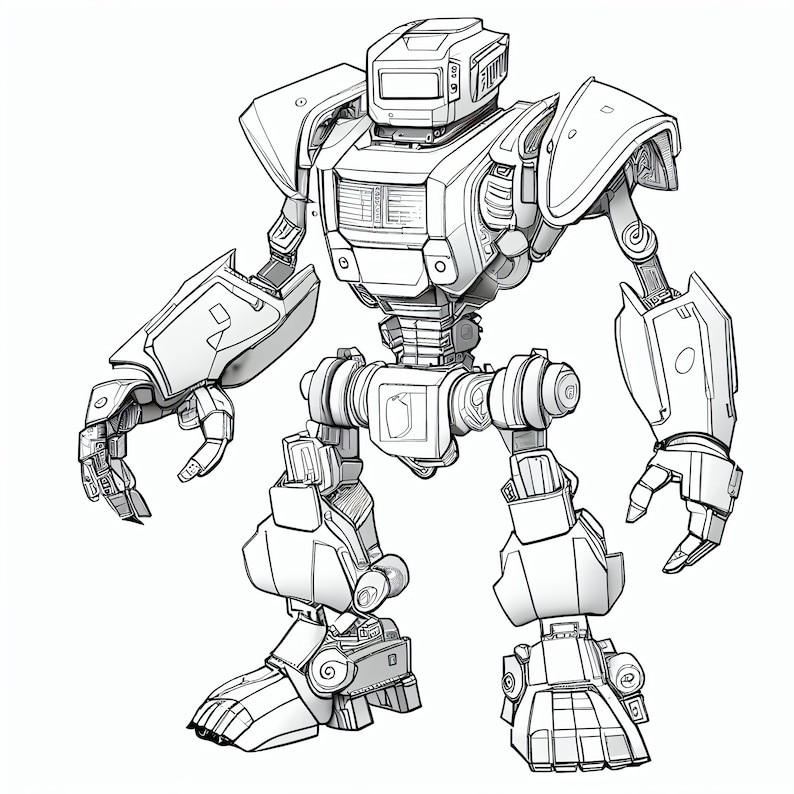 33 Printable Robot Coloring Pages - Il 794xN.4654500218 6sin 