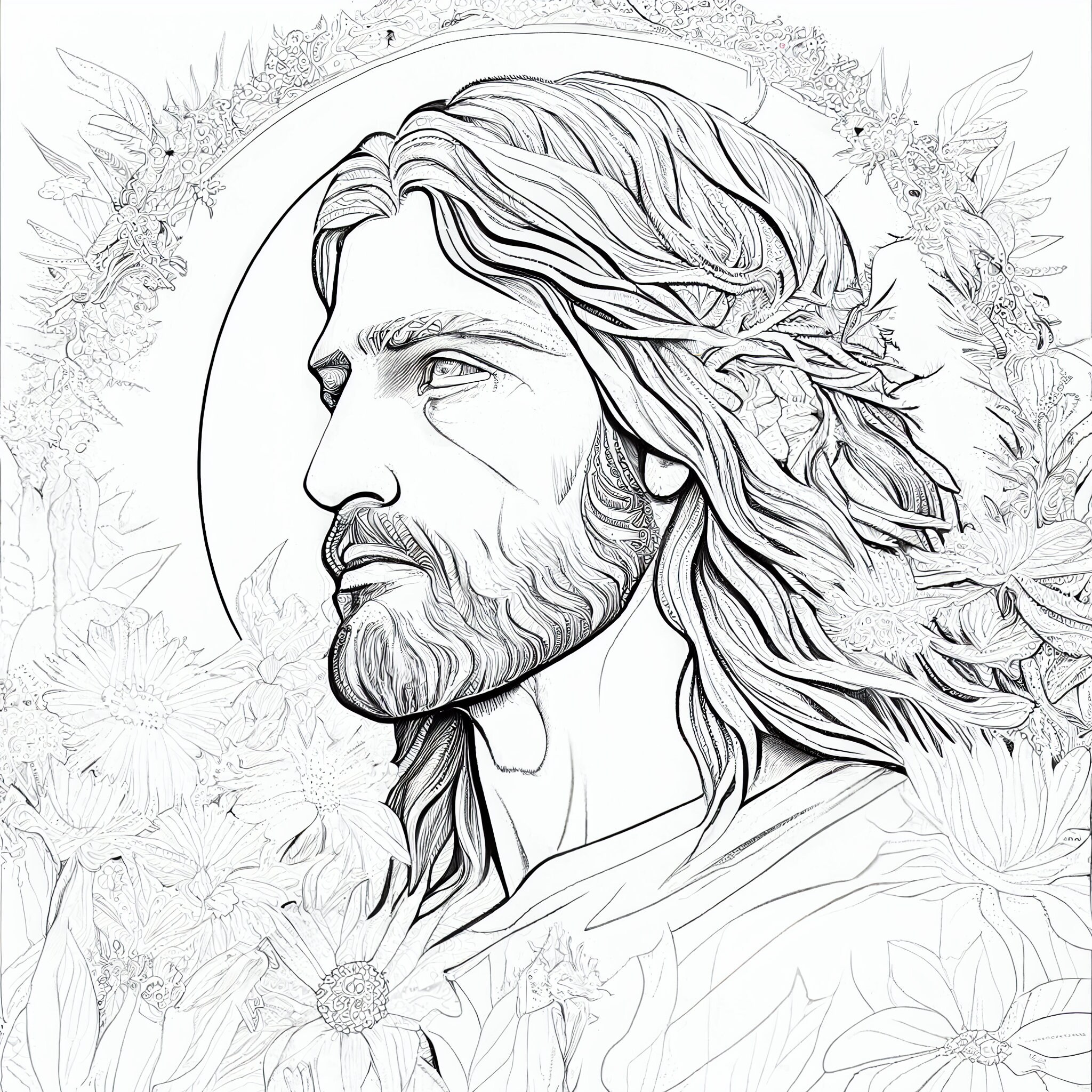 JESUS CHRIST Coloring Pages for - Il Fullxfull.4517173567 548n 