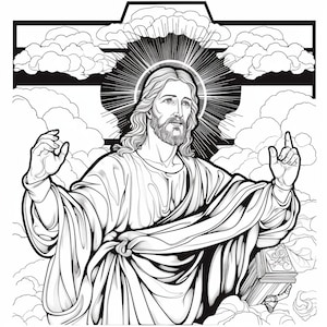Divine Inspiration: 33 Jesus Christ Coloring Images || Instant Download || PRINT & PAINT