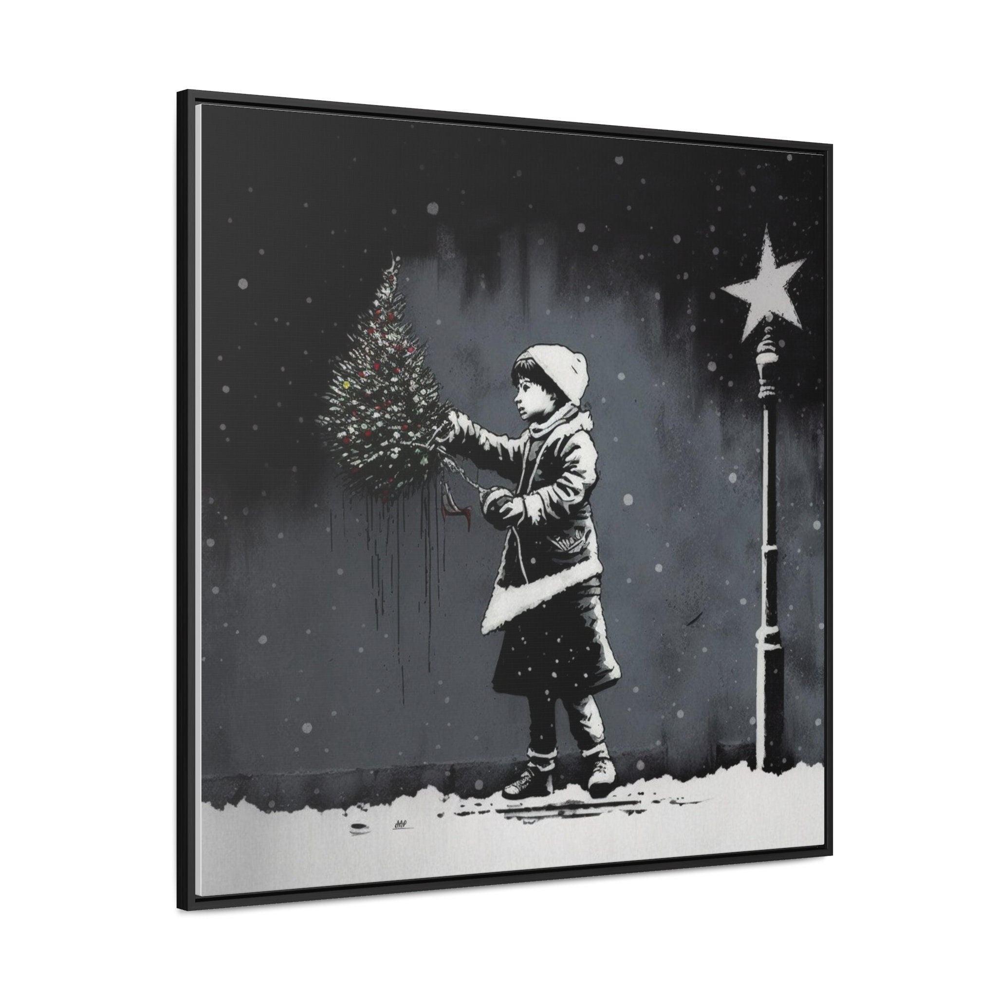 Banksy Christmas Time Digital Artwork by Archelaus 2022 Etsy