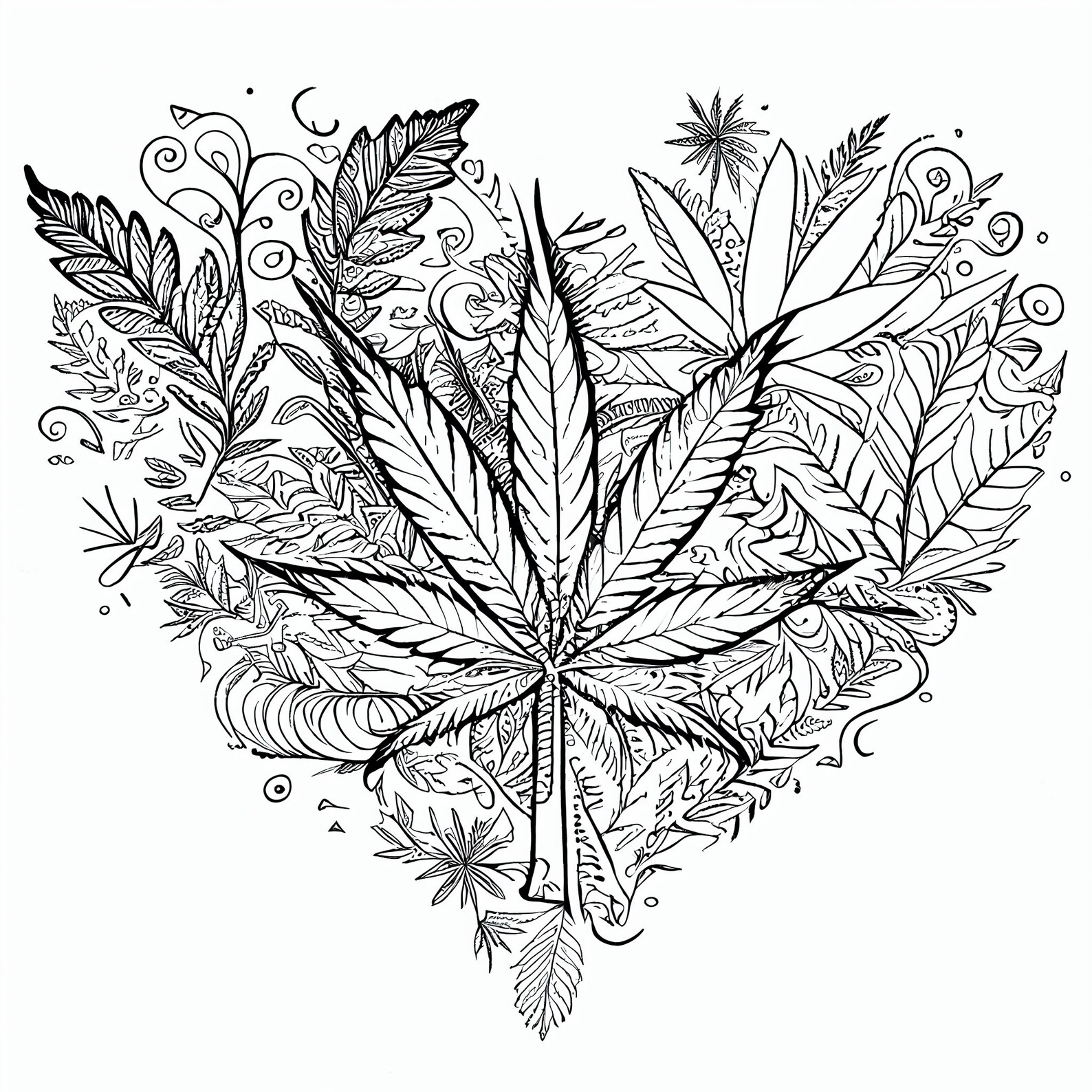 24 Cannabis Coloring Pages Instant Download PRINT &amp; PAINT - Etsy