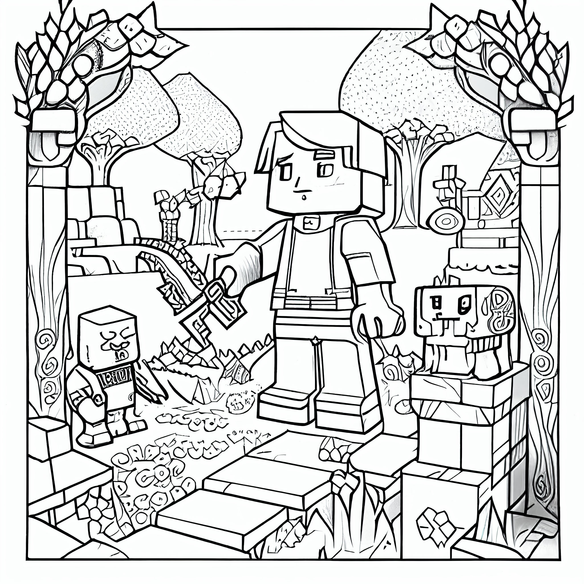 minecraft-plaatjes-om-in-te-kleuren