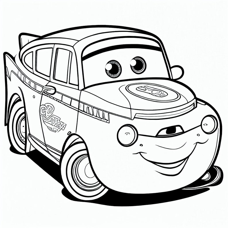 30 Fun Cars: Coloring Pages for Kids Explore Vehicles and - Etsy