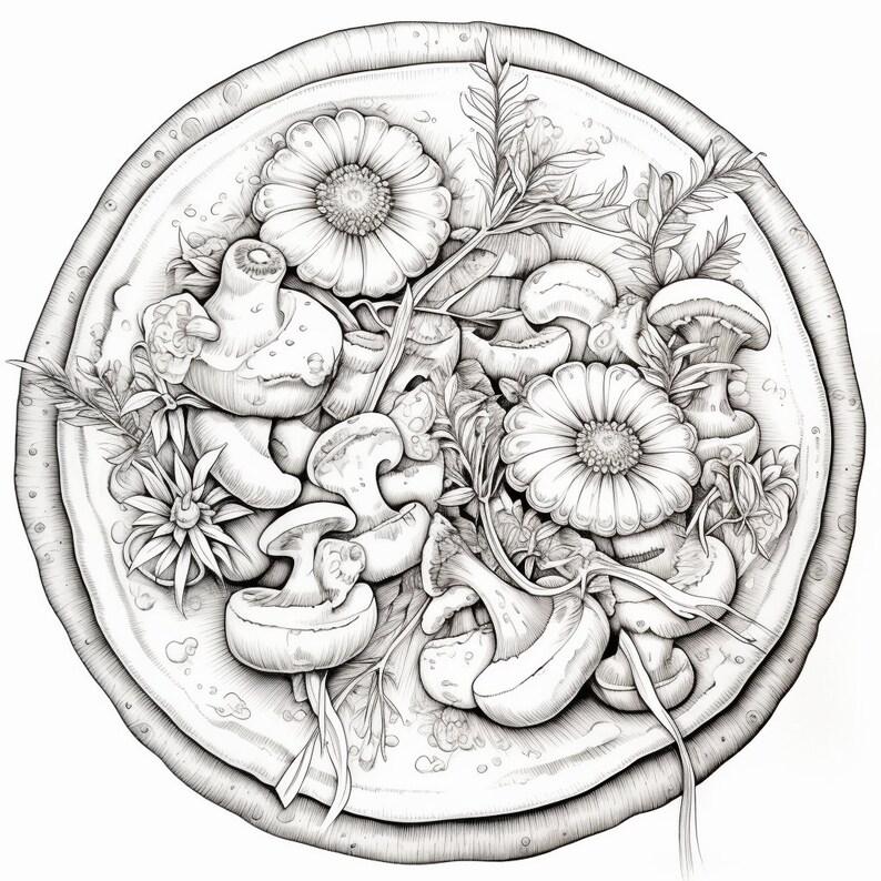 Deliciously Fun: Pizza Coloring Pages for Pizza Lovers of All Ages