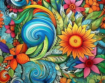 Stress Relieving Patterns - 80 Coloring Pages for Adults - Instant Download & Print - unique artwork's for relaxing painting - 2023 edition