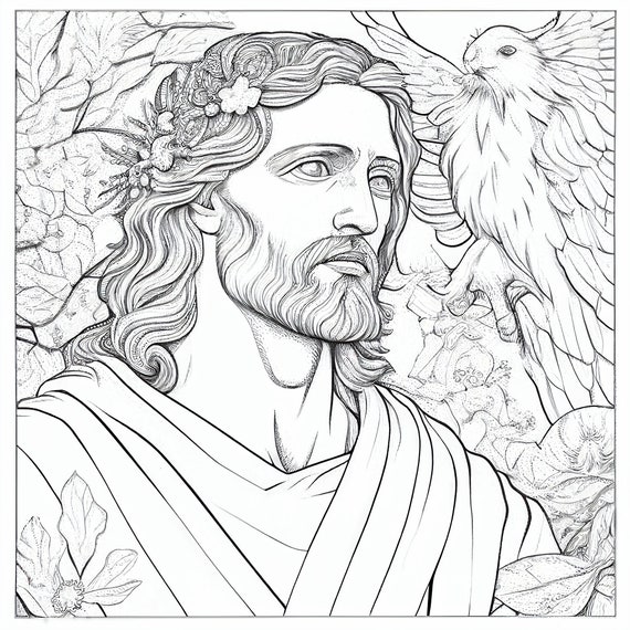 Coloring Pages Jesus Face