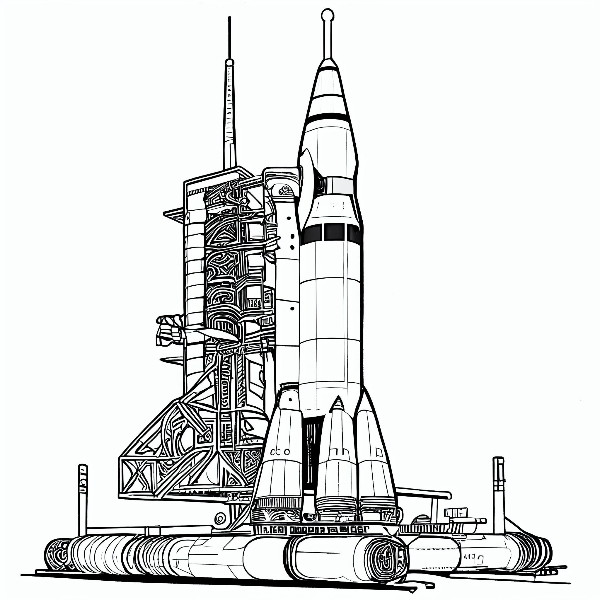 Ready for Launch 20 NASA Rocket Coloring Pages for Kids and Adults