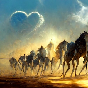 Song of Solomon 1:9 • I have compared thee, O my love, To a company of horses in Pharaoh&#39;s chariots • A Christian Embrace of Modern Art