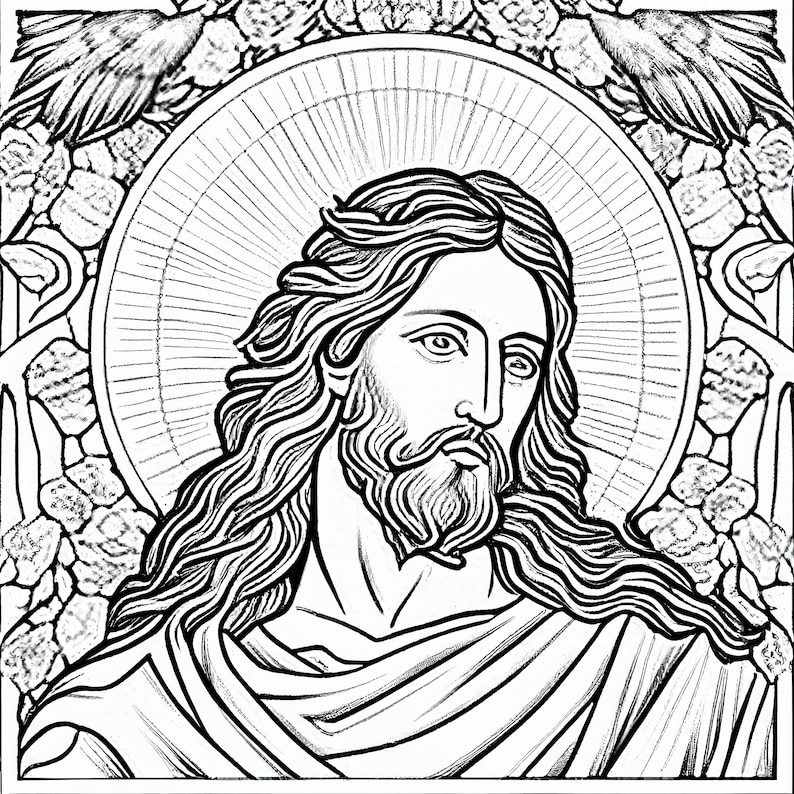 JESUS CHRIST Coloring Pages for - Il 794xN.4469806524 G7yg 